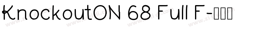 KnockoutON 68 Full F字体转换